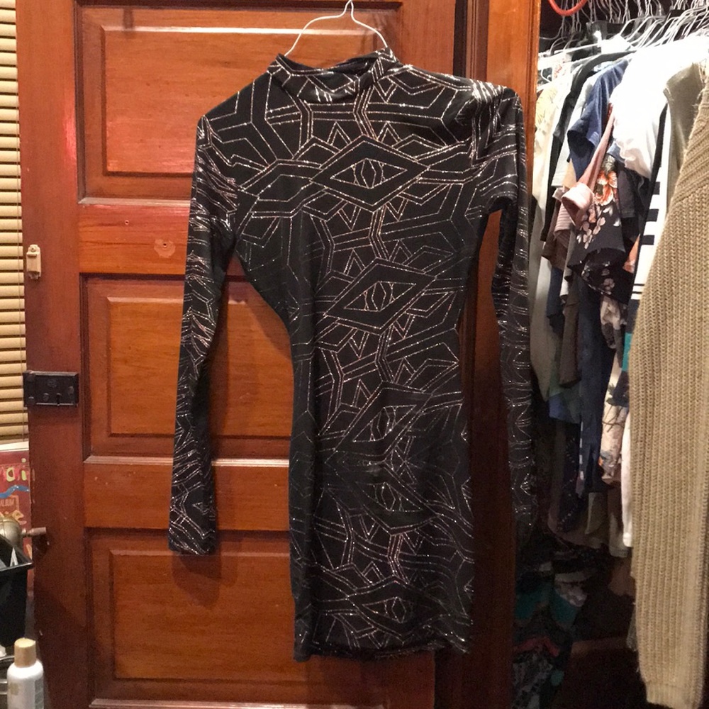 Windsor black and silver dress
